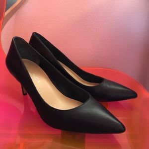 Via Spiga black leather pumps 6